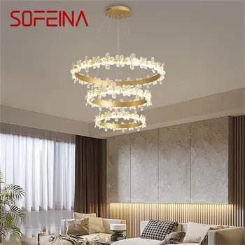 Висящи лампи SOFEINA Nordic, модерен и луксозен led лампа с кристали за Декорация на дома