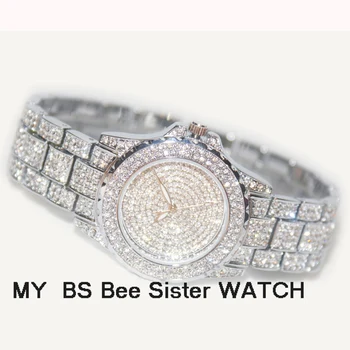 Дамски часовници Луксозна Марка 2022 Модерни Ежедневни дамски ръчен Часовник С кристали Silver часовници за жени Relogio Feminino