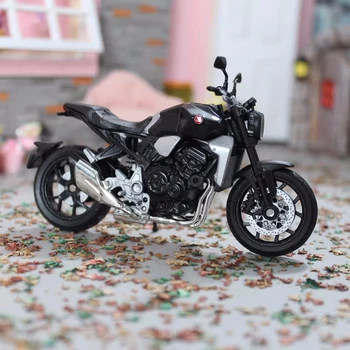 1:18 HONDA CB1000R 2018 г., модел на мотоциклет от сплав, формовани под налягане метална градинска модел на мотоциклет, Колекция игри, детски играчки, подарък