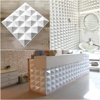 30x30 см 3D триизмерна 3D плочки панел мухъл мазилка 3D стикери за стена хол тапети, стенни рисувани водоустойчив баня и кухня