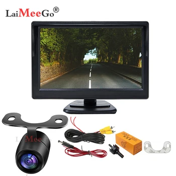 5-Инчов стоки за авто монитор TFT LCD, с дигитален екран с 800*480 16:9, 2-посочен видео вход или безжична камера за обратно виждане за паркиране