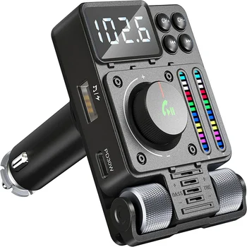 Bluetooth 5,3 Авто Безжичен FM Трансмитер Радиоадаптер PD30W QC3.0 Бързо Зареждане на Автомобилен MP3 U Диск Музикален Плейър Аксесоари