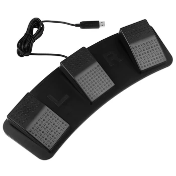 FS23-Pro USB Тройна Foot Switch Мултифункционален Механичен Прекъсвач с Индивидуална Педал за Получаване на Изображения, Управление на Музикална Игра