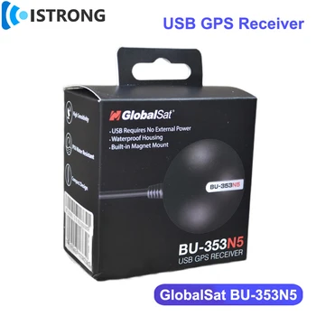 GlobalSat BU-353N5 USB GPS Приемник GPS, GLONASS БДС QZS SBAS Сателитна Навигация усилвател Позициониране на MediaTek ще Замени BU-353S4