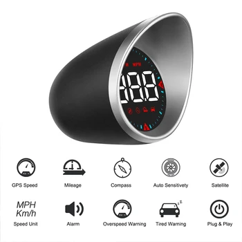 GPS Компас Универсален автомобилен централен дисплей с led подсветка G5 USB HUD измерване на Скоростта честотата на въртене MPH Набор от цифрови сигнални Автоаксесоари