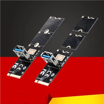 NGFF за PCI-E Странично Card M2 Слот за PCIe Конвертор Карта за Разширяване на USB 3.0 удължителен кабел Адаптер за видео Карти за БТК Миньор