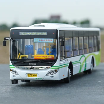 Yutong Car Шанхай Чист Електрически Автобус в мащаб 1:42 от сплав E12, че симулира Автобус, Играчка за Възрастни, Формовани Модел, Колекция от Подаръци, Дисплей