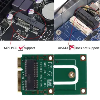 Адаптер Mini PCI-E, за да m2, калкулатор, карта за разширяване на m2, основният интерфейс за m2