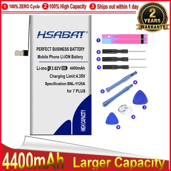 Батерия HSABAT 4400 mah за iphone 7 Plus, батерии iphone7 plus, батерии iphone 7plus, безплатна доставка, инструменти + стикер