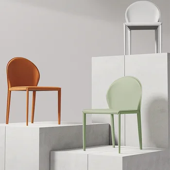 Безплатна Доставка, кожен обяд стол, италиански стил, с модерен минималистичен дизайн шезлонг, мебели за дома Sillas De Comedor