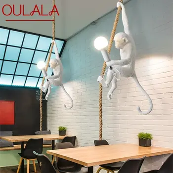 Висящи лампи OULALA Модерна и Креативна Нова декоративна форма на Маймуна За домашна трапезария