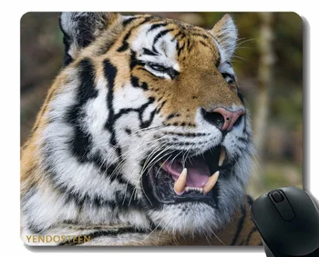 Геймърска подложка за мишка на поръчка, подложки за мишки Тигър Predator Big Cat 174728 с прошитыми ръбове