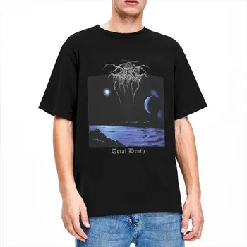 Готини тениски Darkthrone Total Death Black Metal за мъже и Жени, с кръгло деколте, тениски от чист Памук с къс ръкав, Идея за подарък, Дрехи