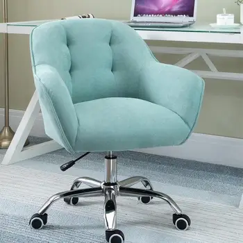 Дебели Компютърен стол Удобен разтегателен Плат, за заседналия начин на живот, desk, Въртящо се Офис стол, Подемни стол за спални, домакинство
