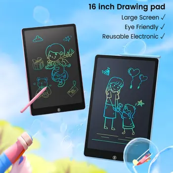 Дигитална дъска за рисуване от ръцете си с 16-инчов LCD таблета, електронни, графични бележник за рисуване за деца, играчки за момичета и момчета