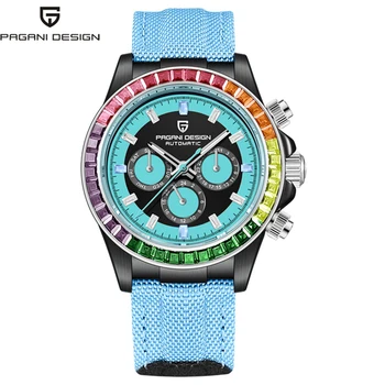 ДИЗАЙН на PAGANI Rainbow Circle, луксозни автоматични часовници за мъже, спортни механични ръчни часовници за мъже, часовници за водолази от неръждаема стомана, нестандартен 2023
