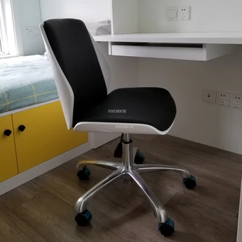 Европейският Офис стол с дървена облегалка, Кожени Офис столове за почивка, Отточна тръба на шарнирна връзка Компютърен стол, Офис Мебели, домашен Стол за геймъри