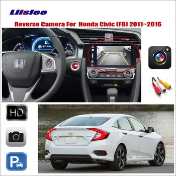 За Honda Civic 2011-2016 Автомобилна камера за обратно виждане за автоматично паркиране HD CCD нощно виждане жак адаптер за Аксесоари RCA