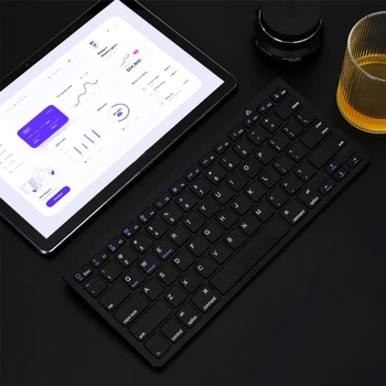 Лесна Безжична клавиатура детска Универсална клавиатура Bluetooth-съвместима Клавиатура е Съвместима дълъг живот - за таблет