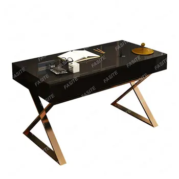 Луксозен маса в стила на постмодерното, компютърна маса, съхранение, малък блок, творчески домашен офис маса, лесен и модерен бюро