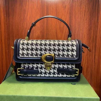 Луксозна марка дамски чанта Qianniao Peninsula Желязо Box Lock, чанта 2023, Нова модерна чанта през рамо Gg Cc Sac