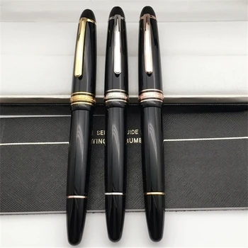 Луксозна писалка-roller MB 149, подарък класически черни матови писалки, канцеларски писма, канцеларски материали, ученически пособия със сериен номер
