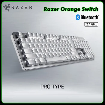 Механична клавиатура Razer Pro Type Bluetooth + двухрежимная безжична клавиатура, 2.4ghz с клавиатура Razer Orange Mechanical Switches