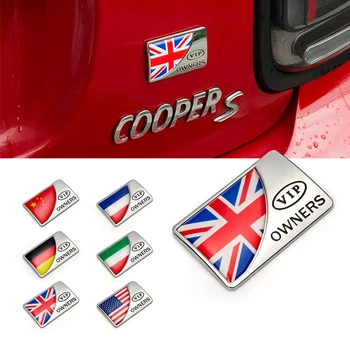 Моделът 3D Метална Емблема на Иконата Флаг на Страната Стикер За Mini Cooper R55 R56 R58 R60 R61 F54 F55 F56 F57 F60 Countryman VIP Собственик
