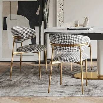 Модерни и луксозни столове в скандинавски стил, Удобен за потребителя дизайн, в минималистичен стол за възрастни, облегалка за грим, за почивка, Silla Comedor, Скандинавски мебели