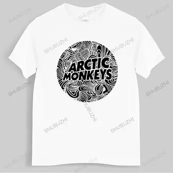 Мъжка тениска с кръгло деколте, топла разпродажба, нов продукт, летни тениски Arctic Monkeys Rock Music Band, мъжки памучен тениска на по-голям размер