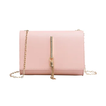 Нови Модни чанти, дамски чанти-незабавни посланици от изкуствена кожа, дамски малки чанти през рамо, розово чантата си, пътен клатч