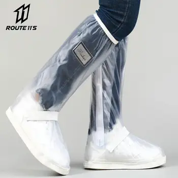 Нови творчески непромокаеми обувки, нескользящие за многократна употреба бахилы за байкерских мотоциклетни обувки, мъжки и дамски маратонки, водоустойчив обувки, дъждобран