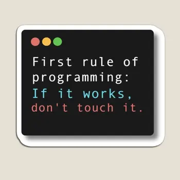 Първото правило за програмиране, Магнит за хладилник, Начало декор, Органайзер за хладилник, Забавни Стикери, Цветни притежателя