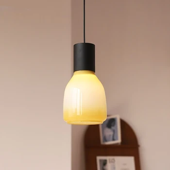 Ретро Дизайн на Окачен Лампа от Цветя на Стъкло LED Light за Кухня, Трапезария, Естетически Декоратор на Скандинавския Осветителна Апаратура