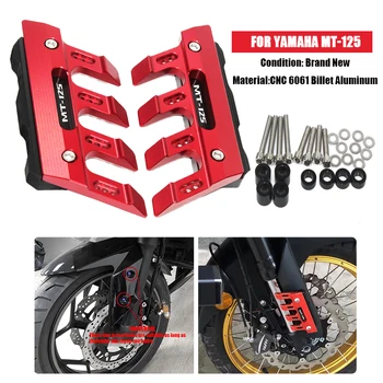 С лого на марката за мотоциклет Yamaha MT-125 mt125, алуминий броня, странични защитен блок, на предното крило, аксесоари за защита от падане