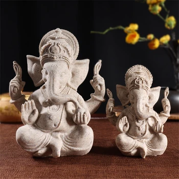 Статуята на индийски слон със замах през рамо, Скулптура от смола, Статуетка, Украсата на Офиса, Дома, Украси за работния плот, за Ръчна работа, Занаятчийско изкуство