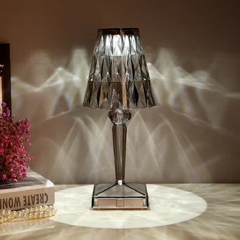 Творчески настолни лампи с кристал зидария, USB акумулаторна настолна лампа, декорация на стаи в скандинавски стил, нощни декор ярко осветление