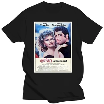 Фен тениска на плаката винтажного на класически филм Мазнините Cool 70 Comedy