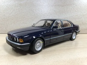 Хвърли под налягане в мащаб 1/18 BMW 730IE 1986 седан, колекция от модели легкосплавных автомобили, носталгия украшение, подарък за момчетата, демонстрация играчка