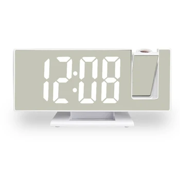 Цифров часовник с Аларма за спални за Лесно свързване с прожекция на потолочную стената